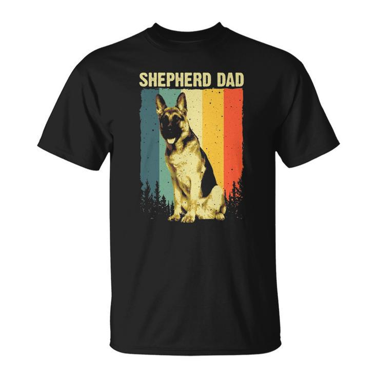 Cute German Shepherd Dad For Men Father Dog Lover Pet Animal Unisex T-Shirt