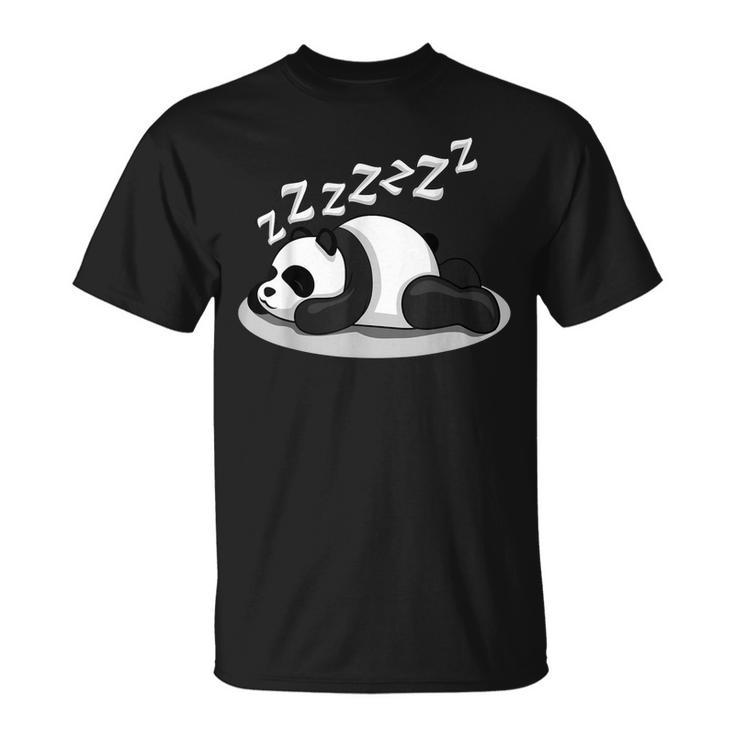 Cute Sleeping Panda Tired Panda T-shirt
