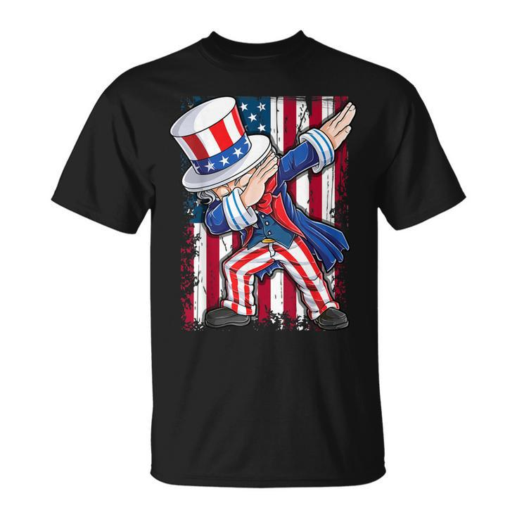 Dabbing Uncle Sam T  4Th Of July Men Kids Boys Gifts  Unisex T-Shirt