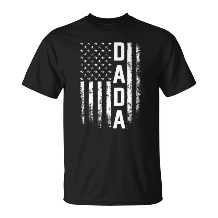 Dada Gift America Flag Gift For Men Fathers Day Unisex T-Shirt