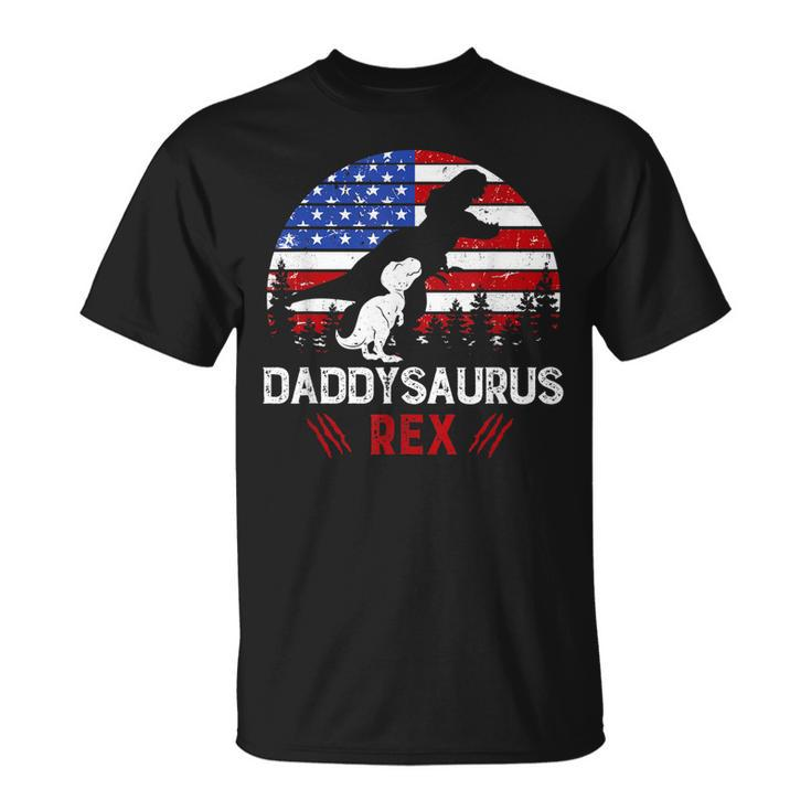 Dadasaurus Rex 4Th Of July Gifts Dinosaur Dad Us Flag T-Shir Unisex T-Shirt