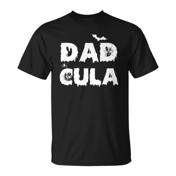 Dadcula  Halloween Funny Letter Print Dad Tops Unisex T-Shirt