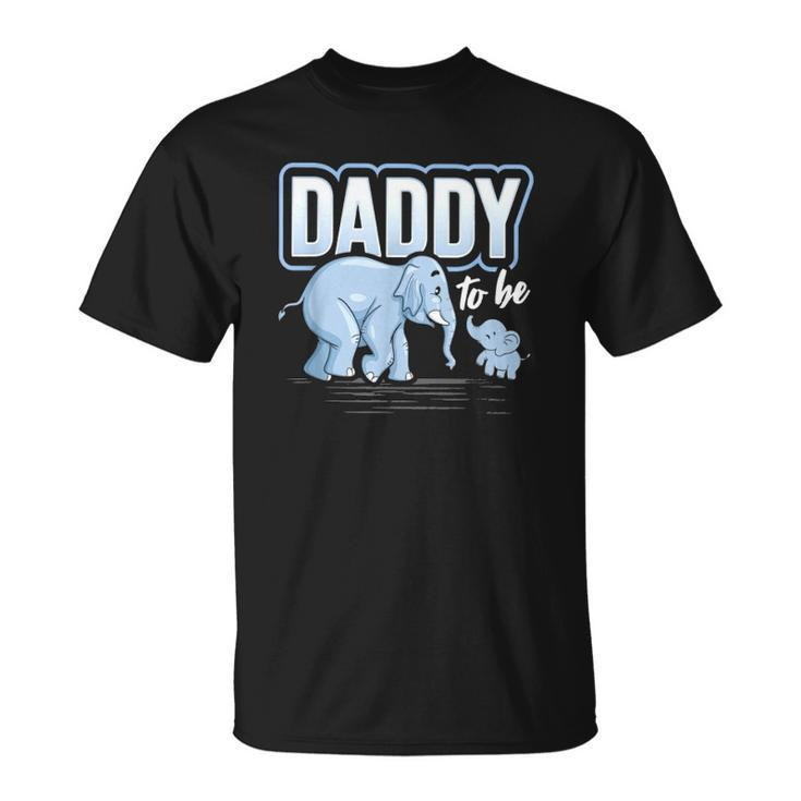 Daddy To Be Elephant Baby Shower Pregnancy Fathers Day T-shirt