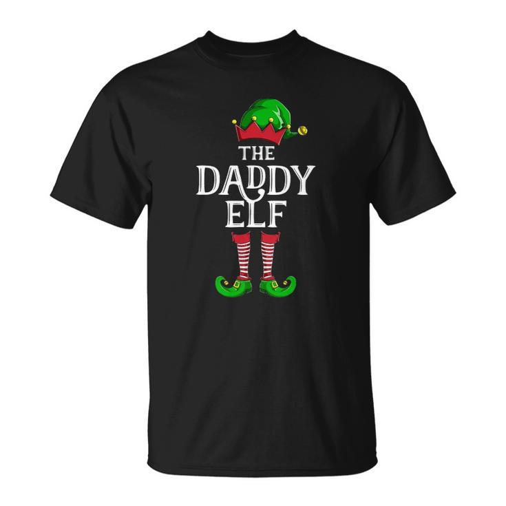 Daddy Elf Matching Family Group Christmas Party Pajama Unisex T-Shirt