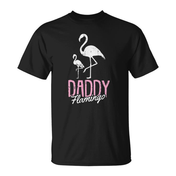 Daddy Flamingo Fathers Day Cute Bird Summer Papa Dad-A Pops Unisex T-Shirt