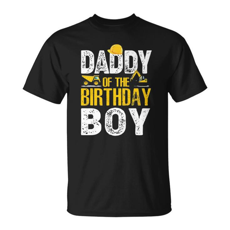 Daddy Of The Bday Boy Construction Bday Party Hat Men Unisex T-Shirt
