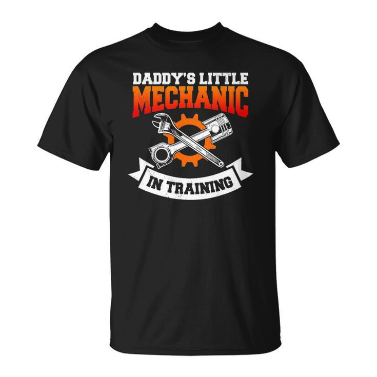 Daddys Little Mechanic In Training Automotive Technician Unisex T-Shirt