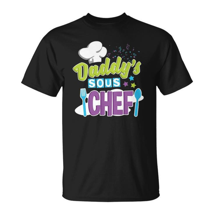 Daddys Sous Chef Kids Cooking Unisex T-Shirt