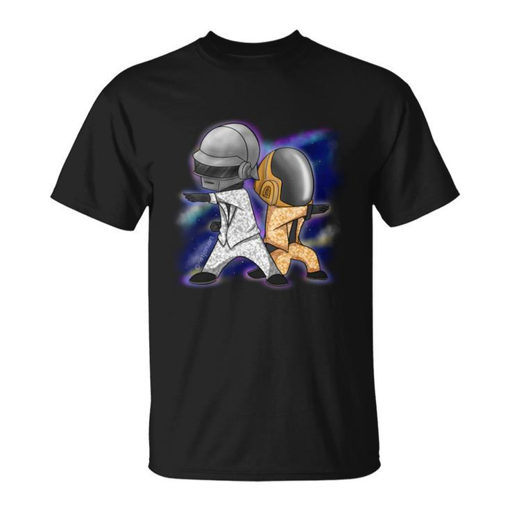 Daft Punk Space Daft Punk Chibi  Unisex T-Shirt