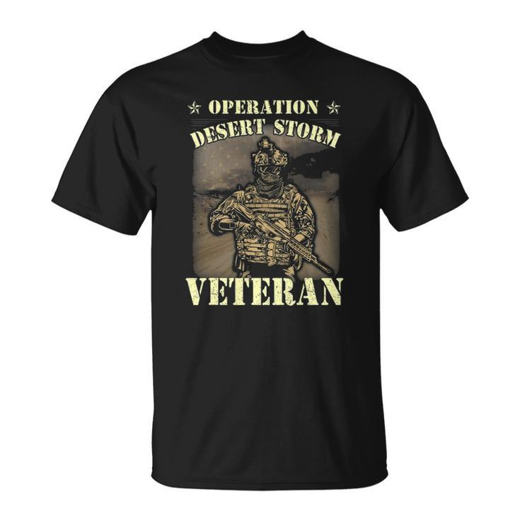 Desert Storm Veteran Pride - Us Army Veteran Flag Unisex T-Shirt