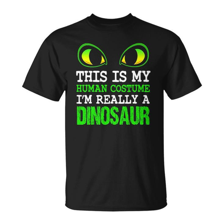 Dinosaur Halloween Costume Funny Cute Belly Men Women Kids Unisex T-Shirt