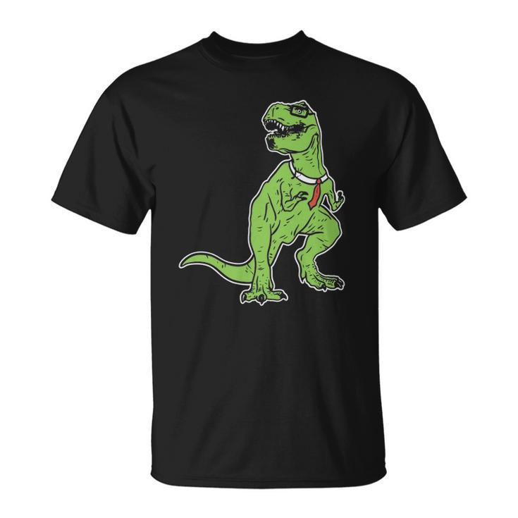 Dinosaur Tyrannosaurus Nerd Geekrex Tie Unisex T-Shirt