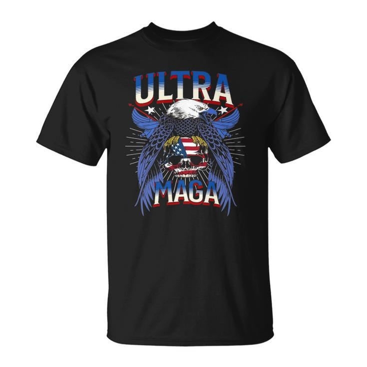 Eagle Holding Usa Flag Ultra Maga 2022 Great Maga King Unisex T-Shirt