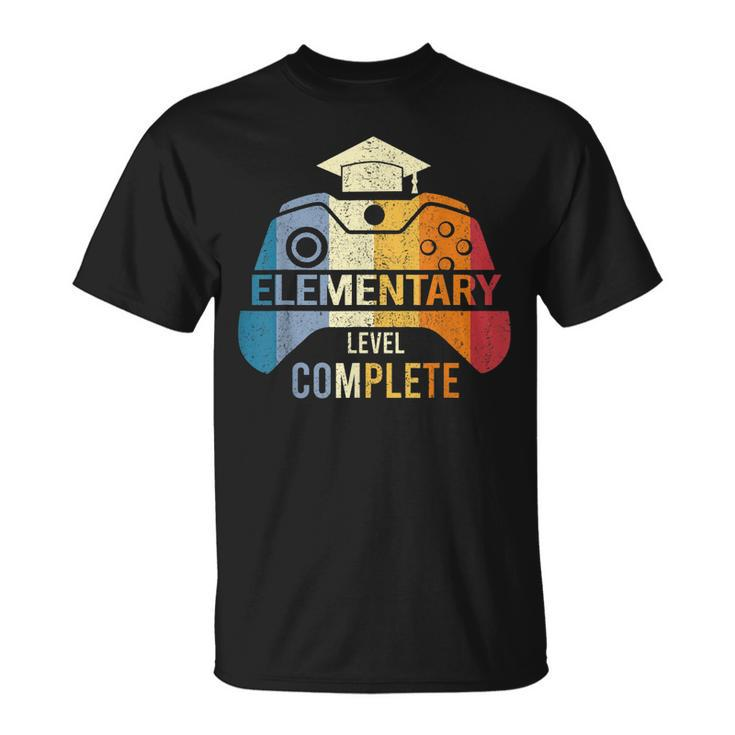 Elementary Level Complete Graduation Gamer Boys Kids  Unisex T-Shirt
