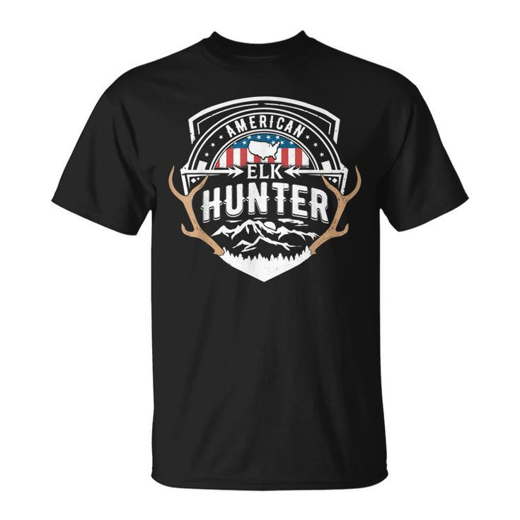 Elk Hunting Proud American Elk Hunter T-shirt