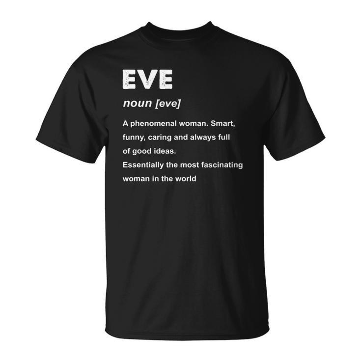 Eve Name Definition Personalized Custom Unisex T-Shirt