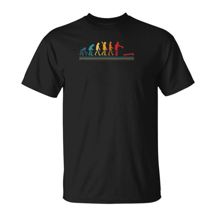 Evolution Of Cornhole In Retro Colors For Cornstars Unisex T-Shirt