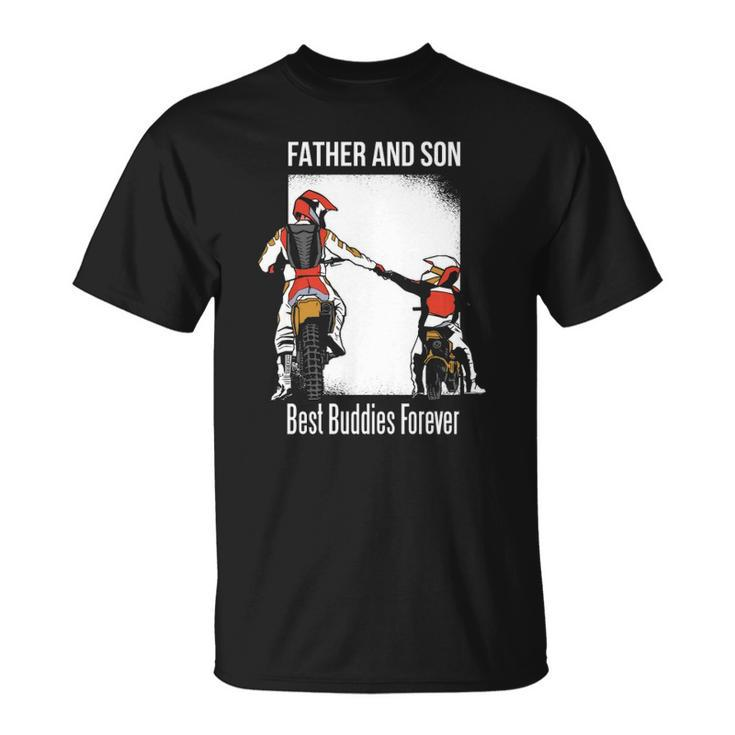 Father And Son Best Buddies Forever Fist Bump Dirt Bike Unisex T-Shirt