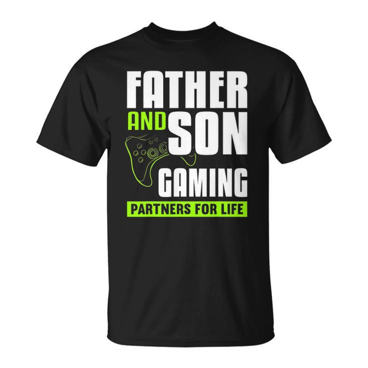 Father And Son Gaming Partners For Life Video Game Matching Unisex T-Shirt