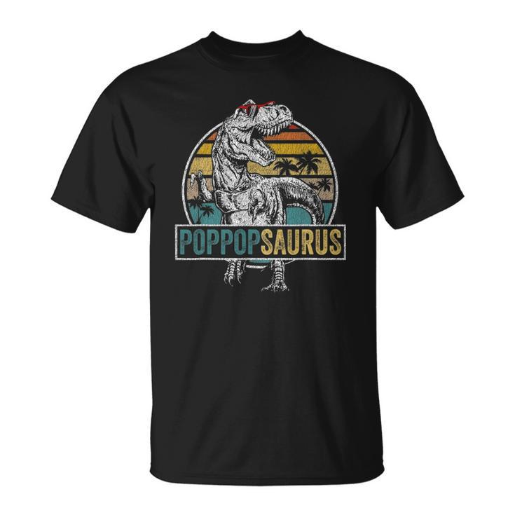 Fathers Day Poppopsaurusrex Dinosaur Funny Poppopsaurus Unisex T-Shirt