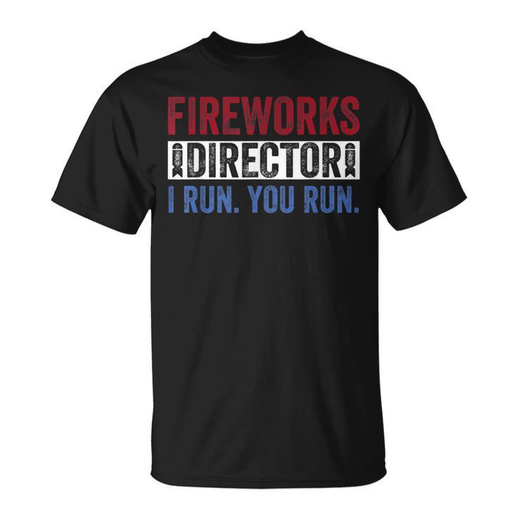 Fireworks Director  Funny 4Th Of July Red White & Blue  Unisex T-Shirt