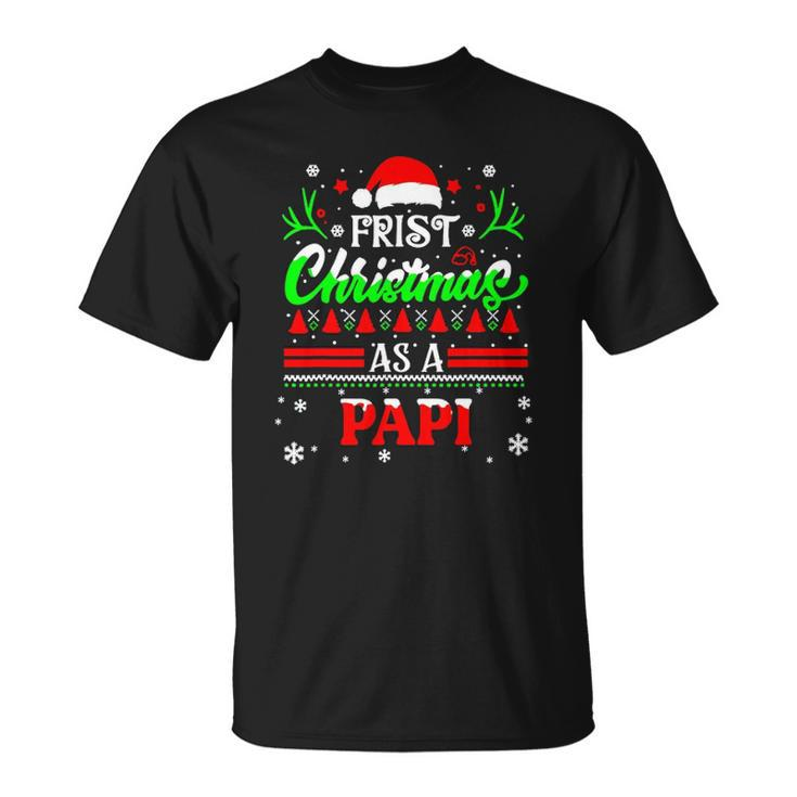 First Christmas As A Papi Unisex T-Shirt