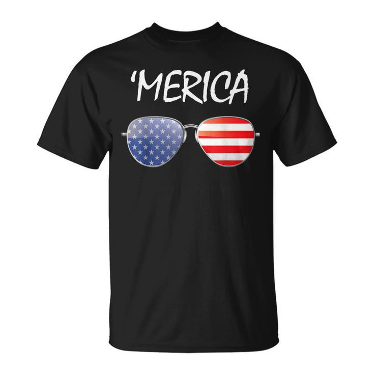 Fourth Of July 4Th July Us America Flag Kids Boys Merica  Unisex T-Shirt
