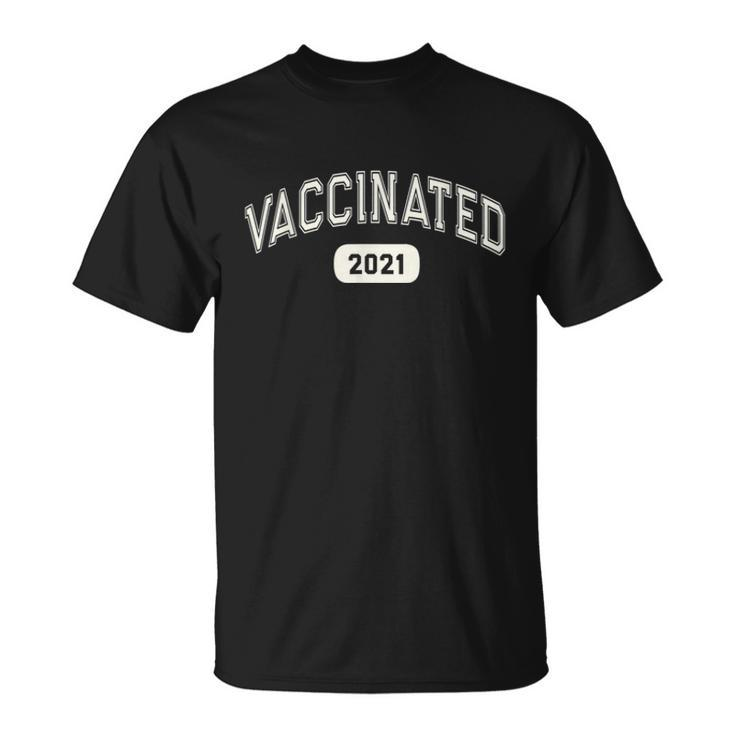 Fully VACCINATED 2021 Pro Science I Got Vaccine Shot Red  Unisex T-Shirt