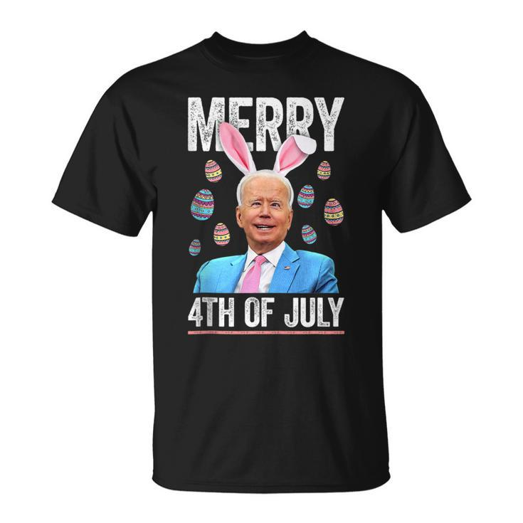 Funny Bunny Joe Biden 4Th Of July Happy Easter Day  V2 Unisex T-Shirt
