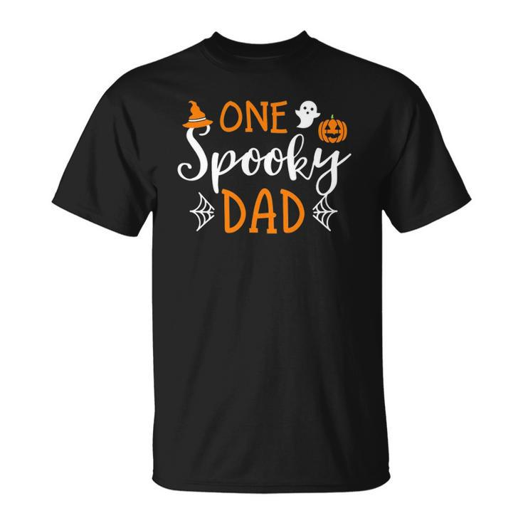 Funny Cute Matching Halloween Family S One Spooky Dad Unisex T-Shirt