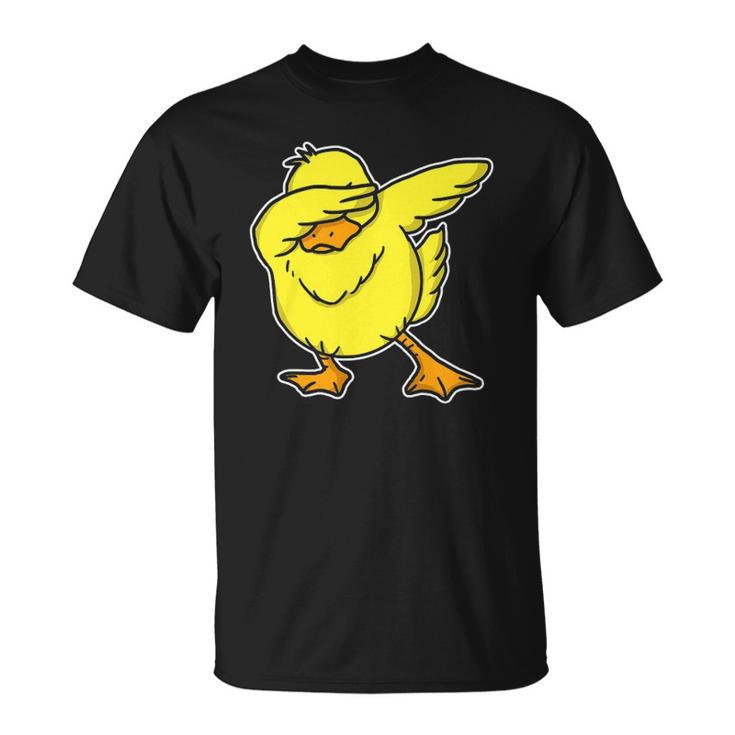 Funny Dabbing Duck Dab Dance Cool Duckling Lover Gift Unisex T-Shirt