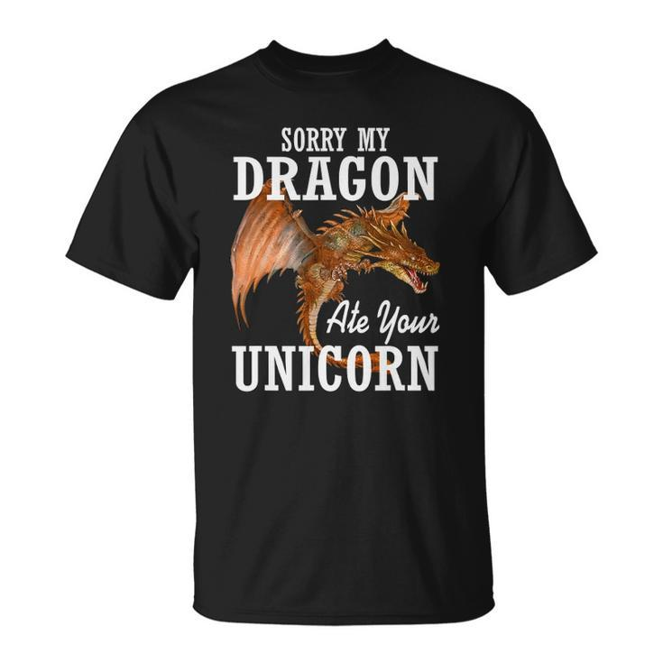 Funny Fire Dragon Asian Animal Gift Dragon Unisex T-Shirt