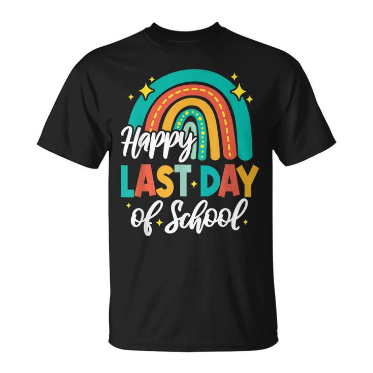 Funny Happy Last Day Of School Perfect Rainbow Gifts Idea  Unisex T-Shirt