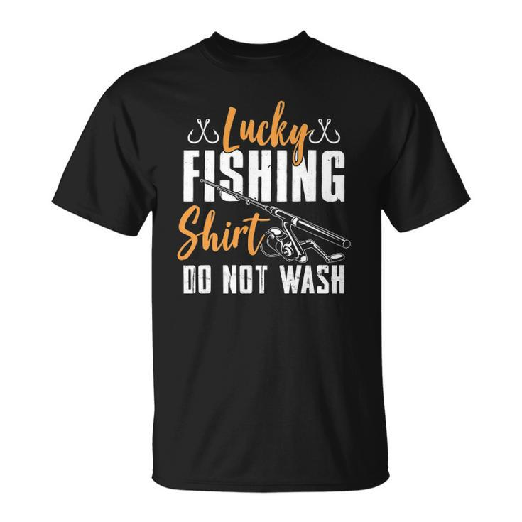 Funny Lucky Fishing Pole Graphic For Women And Men Fishermen Unisex T-Shirt