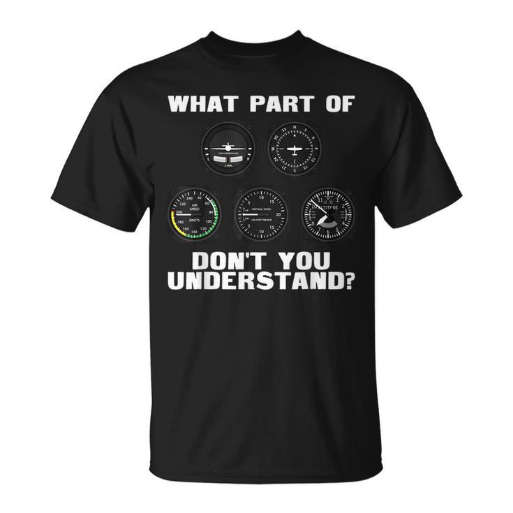 Funny Pilot Design For Men Women Airplane Airline Pilot  V2 Unisex T-Shirt