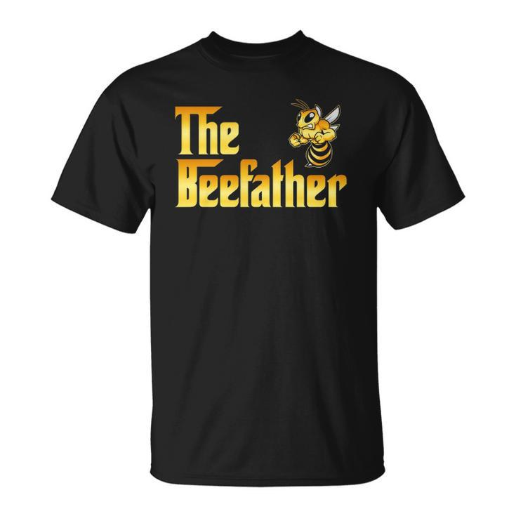 Funny The Beefather Bee Lover Honey Gift For Dad Men Unisex T-Shirt