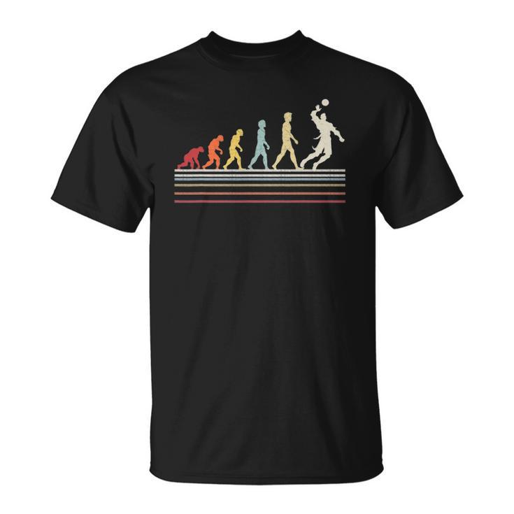Funny Volleyball Evolution Of Man Sport Retro Vintage Gift Unisex T-Shirt