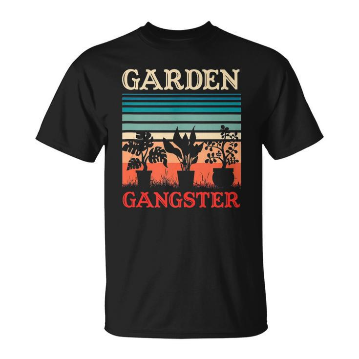 Garden Gangster Funny Gardening Retro Vintage Unisex T-Shirt
