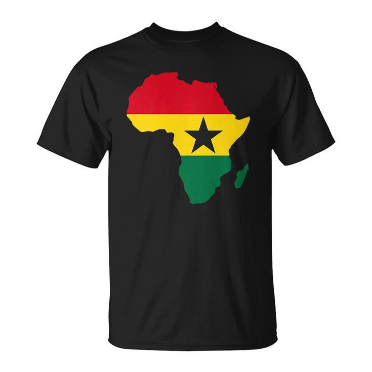 Ghana Ghanaian Africa Map Flag Pride Football Soccer Jersey  Unisex T-Shirt