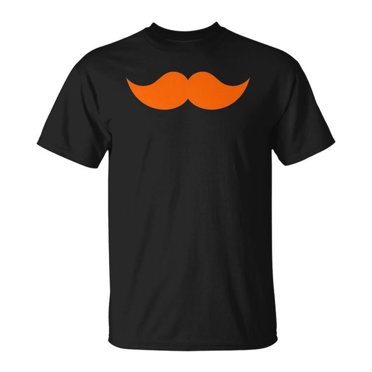 Ginger Orange Red Hair Mustache Unisex T-Shirt