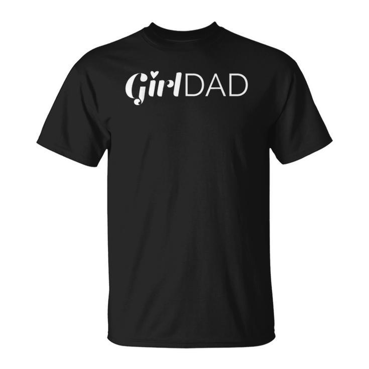 Girl Dad Outnumbered Tee Fathers Day Gift From Wife Daughter Unisex T-Shirt