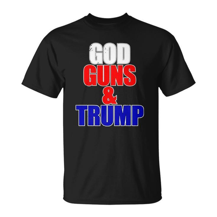 God Gun & Trump Vintage Christian Unisex T-Shirt