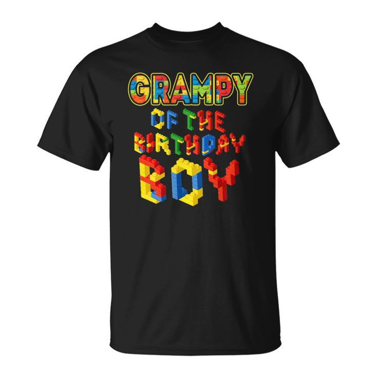 Grampy Of The Birthday Boy  Block Building Birthday Boy Unisex T-Shirt