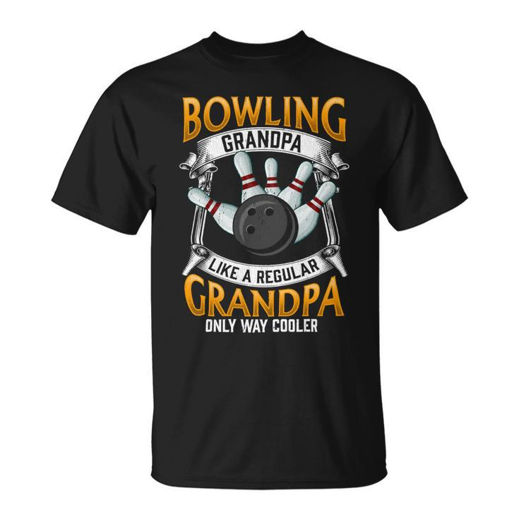 Grandfather Cool Grandad Bowler 416 Bowling Bowler Unisex T-Shirt