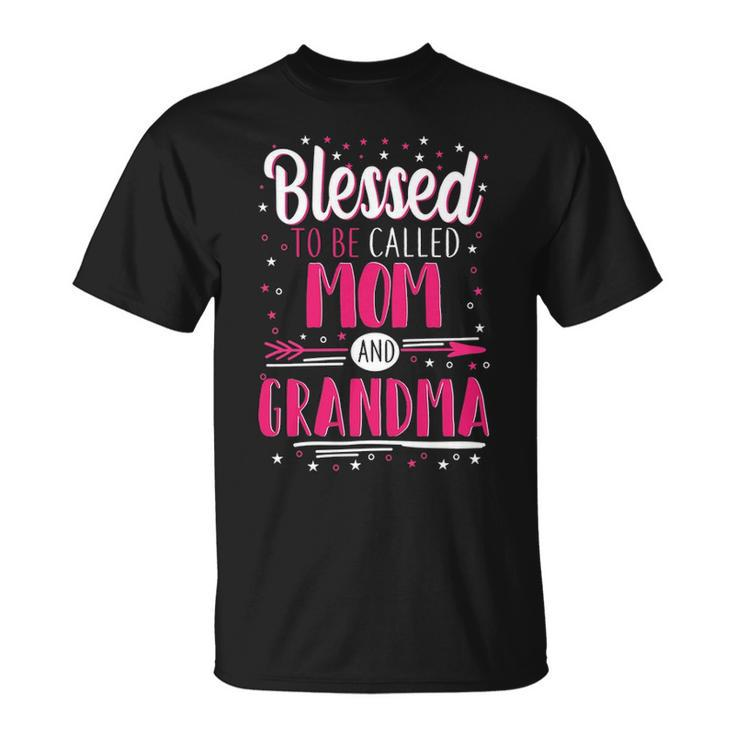 Grandma Blessed To Be Called Mom And Grandma T-Shirt