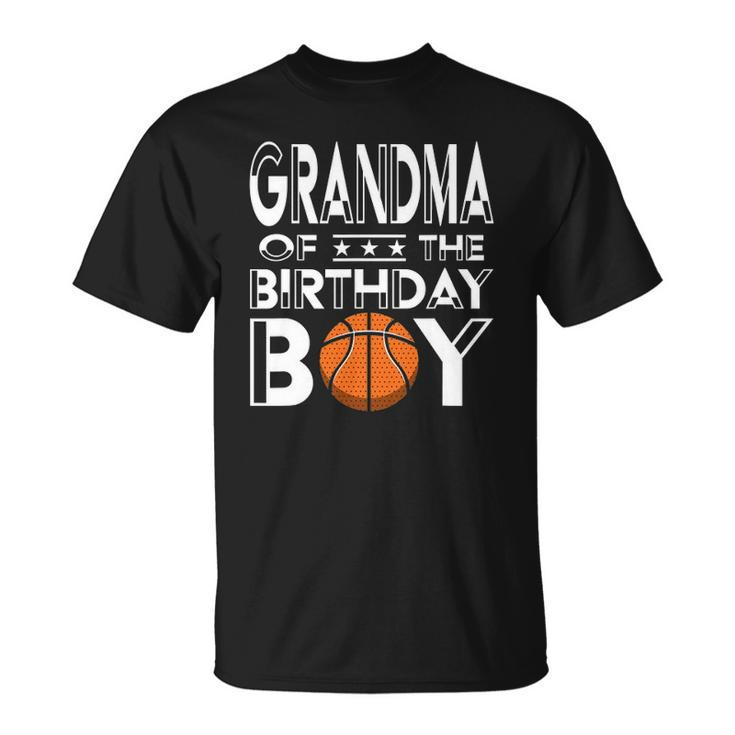 Grandma Of The Birthday Boy Party A Favorite Boy Basketball Unisex T-Shirt