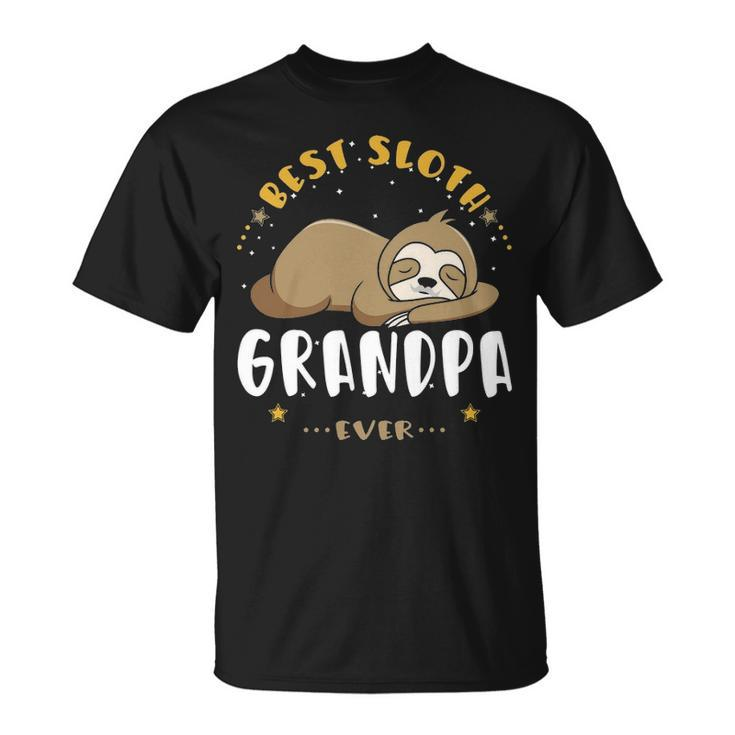 Grandpa Best Sloth Grandpa Ever T-Shirt