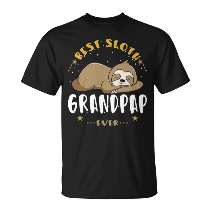 Grandpap Grandpa Best Sloth Grandpap Ever T-Shirt