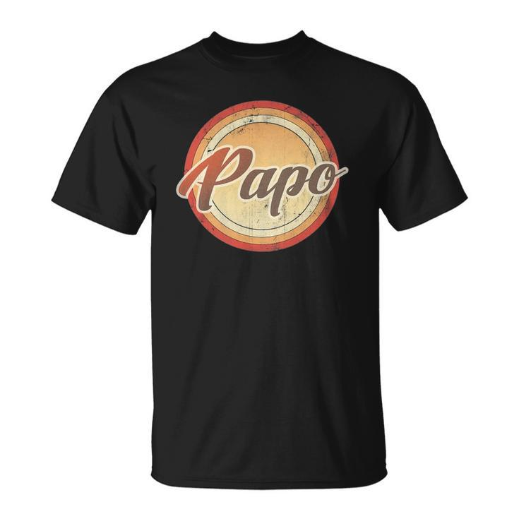 Graphic 365 Papo Vintage Retro Fathers Day Funny Men Gift Unisex T-Shirt