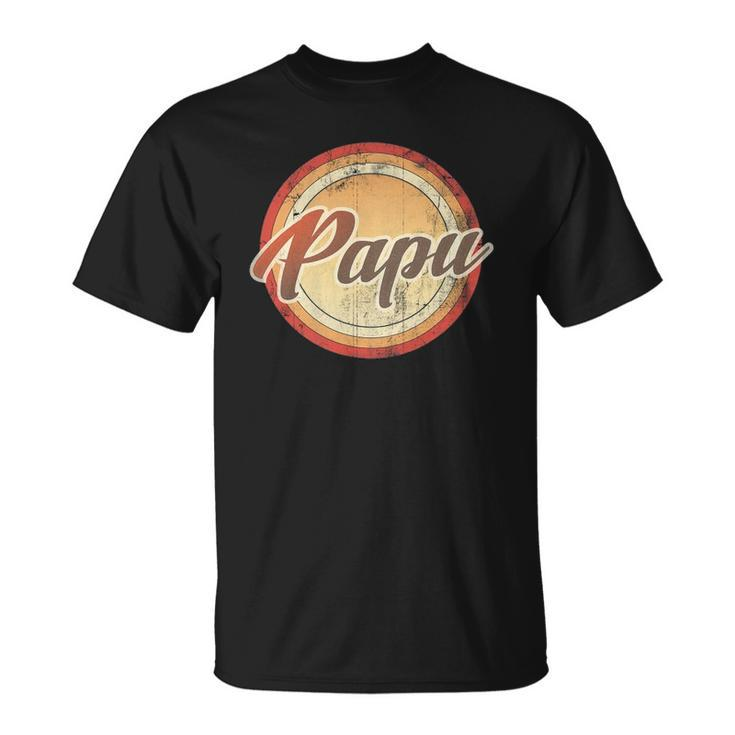 Graphic 365 Papu Vintage Retro Fathers Day Funny Men Gift Unisex T-Shirt
